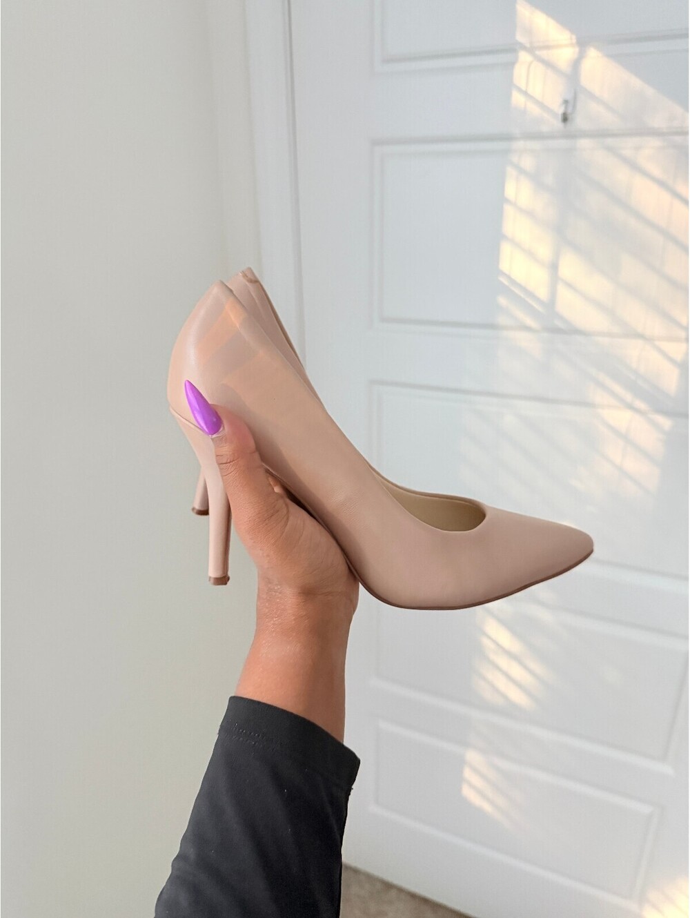 Nine West Nude Pointed Toe Pumps | Women's 9M